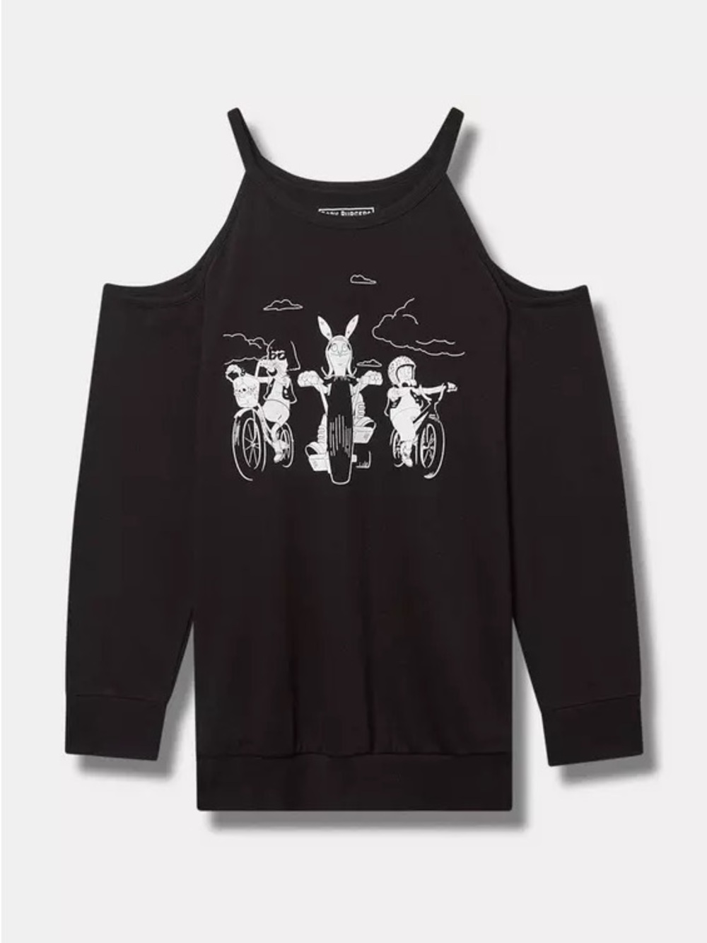 TORRID Bob's Burgers French Terry Cold Shoulder Sweatshirt